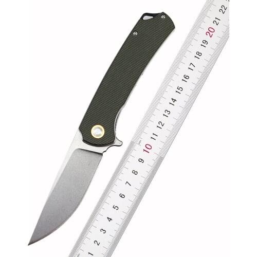 GT956 D2 Folding Knife High Quality Flax Fiber Pocket Blade Survival Hunting Tactics Camping Kitchen Knife Rescue Gift EDC Knife