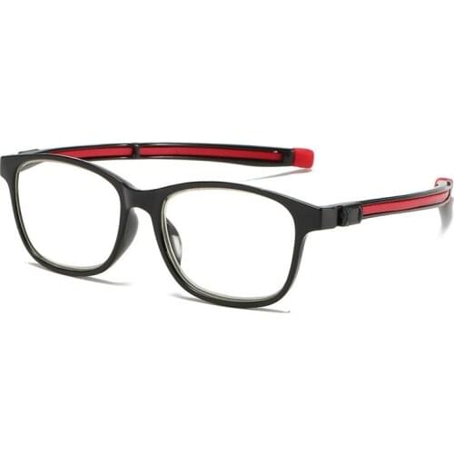 Telescopic Magnetic Absorption Anti-blue Reading Glasses Magnet Hang on Elastic Neck Glasses Cord Presbyopic
