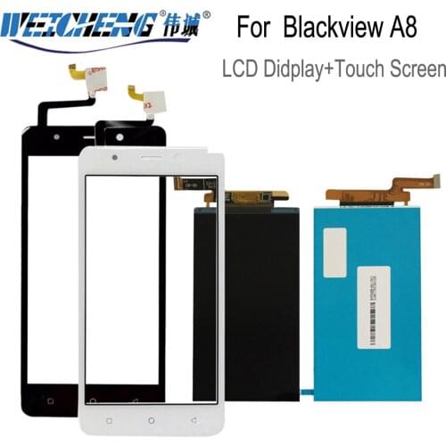 For Blackview A8 LCD Display Touch Screen for A8 lcd sensor digitizer assembly+Adhesive+free tools