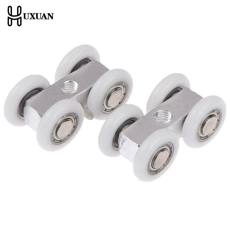 1Pcs/2Pcs 21mm Sliding Door Roller Bathroom Wardrobe Door Hanging Wheels For Furniture