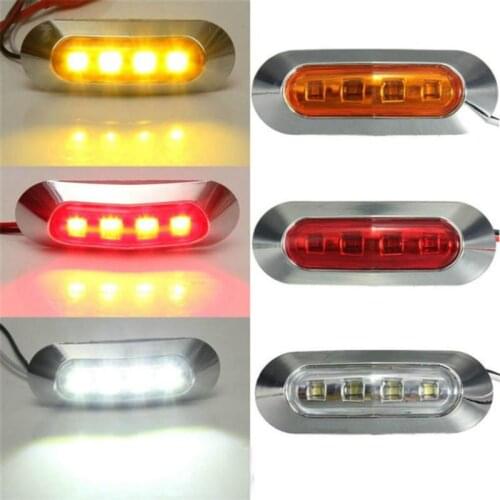 12v 24v Led Truck Side Warning Lights For astra daf fuso irisbus iveco MAN mercedes multicar neoplan red white amber