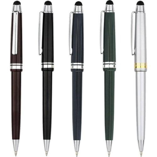 200 pcs/lot Luxury plastic ball pen with stylus for tablet and mobile phone