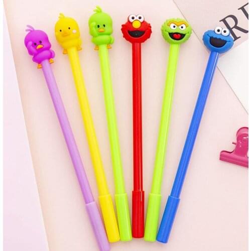 24 PCs Neutral Pen Korean Creative Cartoon Gel Pens Cute Fresh Student Writing Exam Signature Pen Kawaii Stationery Wholesale
