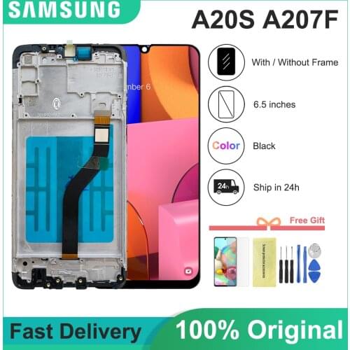 6.5'' Original LCD For SAMSUNG Galaxy A20s A207 A2070 SM-A207F LCD Display Screen Digitizer Assembly Repacement For A20S lcd