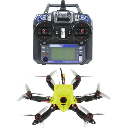 FEICHAO 175mm Six-Axle Mini Airframe DIY FPV Racing Drone with 1/1.8" 1200TVL 2.1mm+ND filter FPV Goggles T8S/FS-i6 FS I6 TX