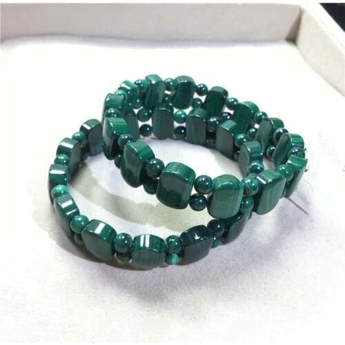 AA+ Grade 8X12mm Top Natural Malachite Stone Beads Braclet
