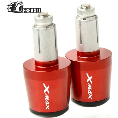 Motorcycle Accessories 7/8" 22MM Handlebar Hand Grips Handle Bar End Cap For YAMAHA XMAX 300 XMAX300 400 500 2017 2018