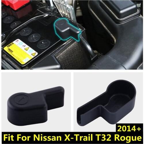 Accessories For Nissan X-Trail X Trail T32 Rogue 2014 2015 2016 Engine Battery Anode Negative Electrode Molding Cover Kit Trim