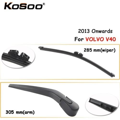 KOSOO Auto Rear Car Wiper Blade For VOLVO V40,285mm 2013 Onwards Rear Window Windshield Wiper Blades Arm,Car Accessories Styling