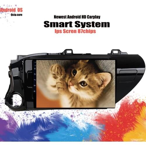 Android 10.0 RAM 6G ROM 128G Car DVD Player for Toyota Hilux 16 17 2018 19 car radio multimedia gps navigation system head unit