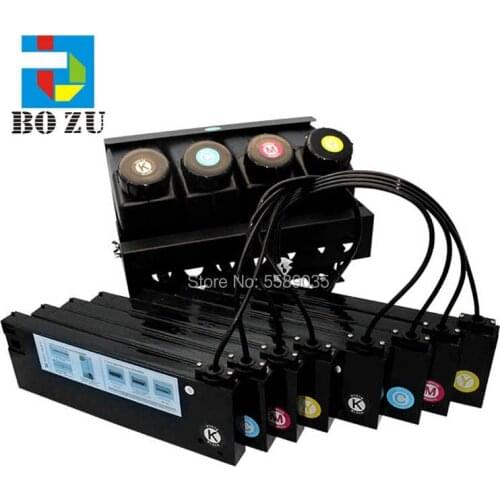 4 bulk ink tank +8 220ml ink cartridge UV Ciss Ink Tank System for Mimaki jv33 Mutoh bulk flat printer