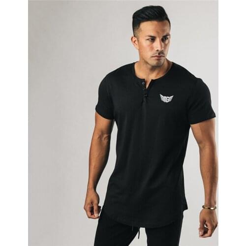 Running Short Sleeve Polo Shirt Men Summer Cotton Fashion Polos Gym Clothing Fitness Bodybuilding T shirt Male Slim Tees Tops