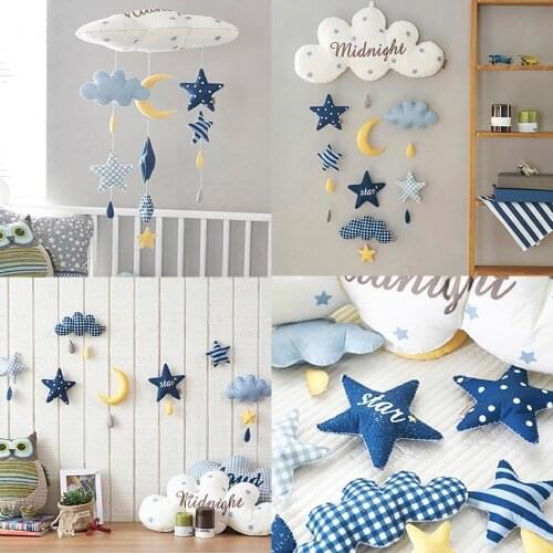 Kids Room Decoration Clouds Astronaut DIY Handmade Wall Hanger Baby Girl Gift Bedroom Nursery Children Room Decor Family Games
