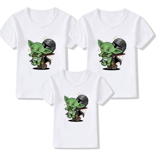 Famliy Look Adult Unisex T-shirt Darth Vader Star Wars Printed New Harajuku Children Tshirts Fashion Kids Tee Funny T shirt