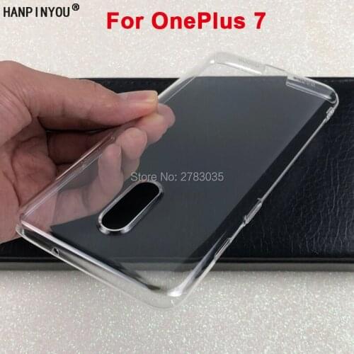 For OnePlus 7 6.41" Glossy Snap Phone Case Crystal Invisible Hard PC Full Cover Clear Camera Protect Back Shell