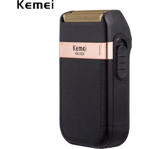 Kemei Electric Shaver for Men Twin Blade Waterproof Reciprocating Cordless Razor USB Rechargeable Shaving Machine Barber Trimmer
