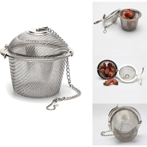 Stainless Steel Tea Strainer Cooking Soup Condiments Herbal Spice Containder Tea Infuser Multifunction Filter