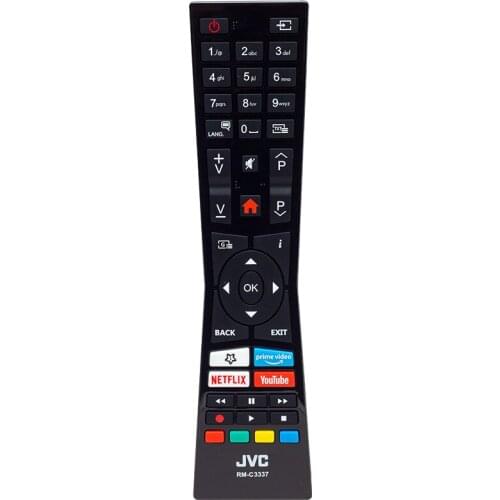 ORIGINAL KL VESTEL RC A2 43100P - JVC RM-C3337 NETFLIX-YOUTUBE-PRİME VİDEO KEY LED TV CONTROL (SRC-4316)