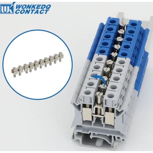UK Type Terminal Block Accessories FBI Fixed Bridge For UK DIN Rail Terminal Blocks