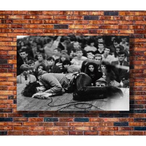 Star Posters and Prints Classical The Doors American Rock Jim Morrison Portrait Painting Black White Pictures for Home Design