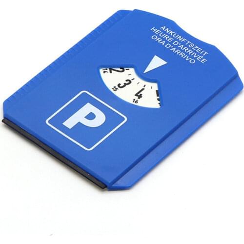 Portable Winter Car Temporary Parking Timer Snow Removal Shovel Ice Scraper Clock Arrival Display Area Parking Time Card Tools