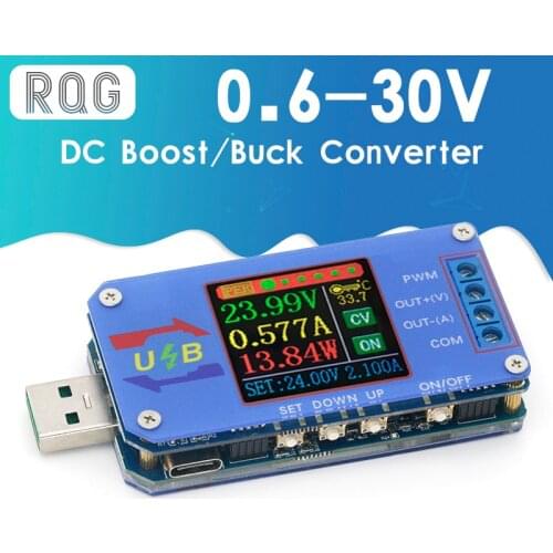 DC DC Boost/Buck Converter CC CV Power Module 5V TO 0.6-30V 2A Adjustable Regulated power supply Voltage Current capacity Meter