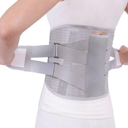 High Quality Adjustable Tourmaline Self-heating Magnetic Therapy Waist Widen Belt Lumbar Support Back Brace Belt With 3PCS Pad