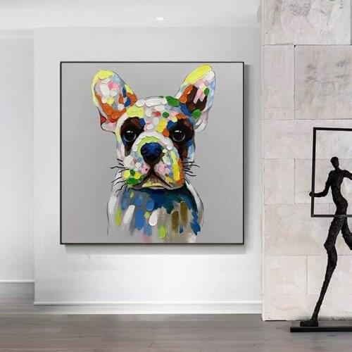 Hand Painted Abstract Oil Painting Wall Art Many Kinds Cute Animal Minimalist Modern On Canvas Decor For Living Room No Frame
