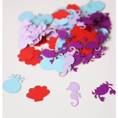 Mermaid Confetti - Mermaid Birthday - Mermaid Party - Mermaid First Birthday - Girl Birthday - Under the Sea -CF-005
