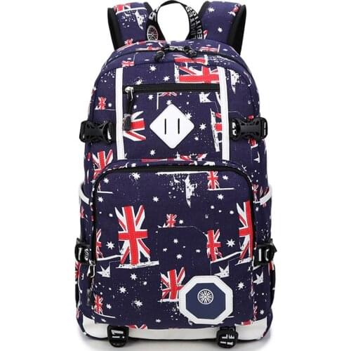 Fashion Printing Backpack Women Preppy Style School Backpack For Boy Middle School Bags For Teenage Girls Mochila Large Capacity