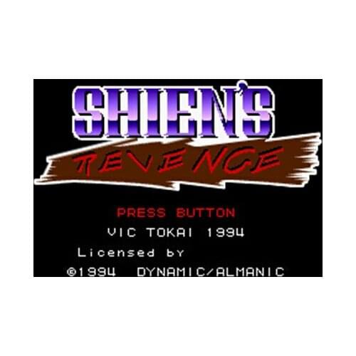Shiens Revenge NTSC Version 16 Bit 46 Pin Big Gray Game Card For USA Game Players
