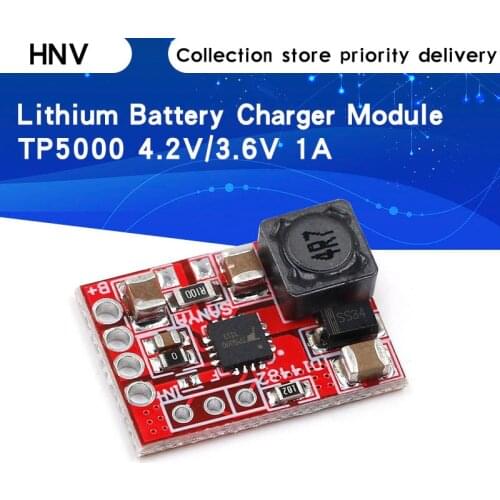 TP5000 4.2V/3.6V 1A Lithium Battery Charging Board Charger Module 4.2V 3.6V LiPo Li-ion Iron Phosphate Battery LED Indicator
