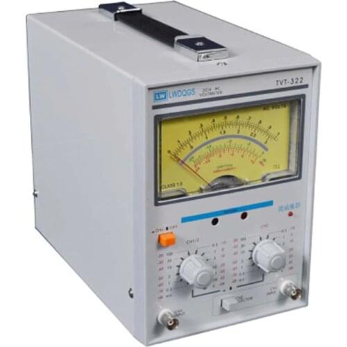 TVT-322 Dual Channel Milivoltmeter Double Needle Millivoltmeter New Design High Quality Pointer Voltage Measuring Instruments