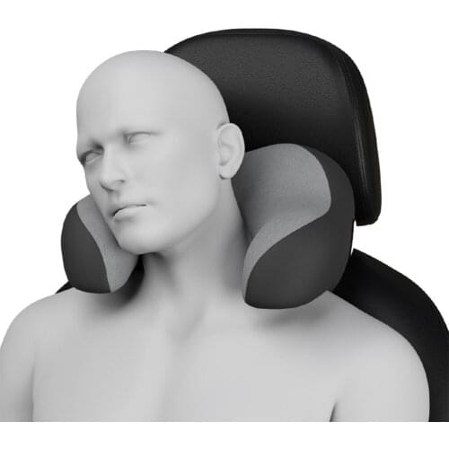 1Pc Car Passengers Seat Headrest U-shaped Neck Pillow Car Memory Foam Detachable Comfortable Sleeping Cushion Head Support