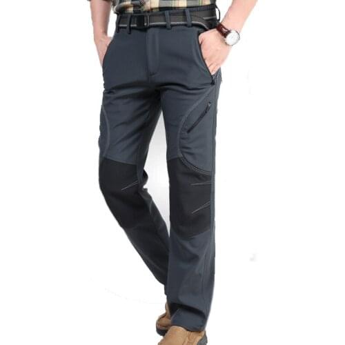 Outdoor Charge Pants Soft Case Straight-Cut Mountaineering Middle Aged And Elderly People Mountain Pants Wind-Resistant Waterpro