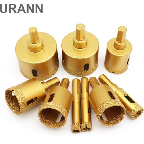 URANN 1pcs 6-50mm Marble Opener Diamond Core Bit Hole Saw Drill Bit For Glass Granite Brick Tile Ceramic Concrete Drilling