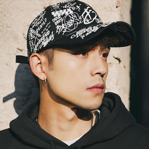 Graffiti Baseball Cap Unisex Casual Cartoon Outdoor Snapback Sun Caps Trump 2020 US Election Campaign Baseball Cap Dropshipping