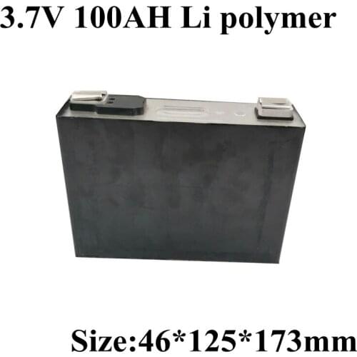 1pc High Capacity 3.7v 100Ah Lipo Battery Cell 3.7v 100A Current Accu for Battery Pack EV Electric Vehicles Power Supply System
