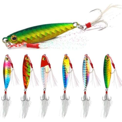 1pcs Spinnerbait Shore Casting7g 10g 15g 20g Jigging Lead Fish Sea Bass Jig Fishing Lures Artificial Bait Tackle Pesca Lure