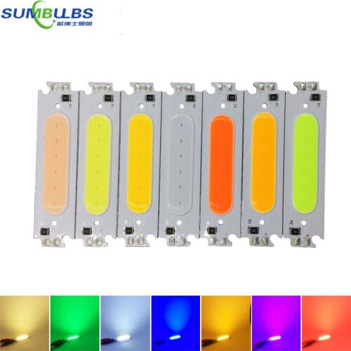 10PCS DC 12V 2W LED COB Chip Light Source Bulb White Yellow Orange Green Blue Red Purple Lamp for Work House Car LED Lights DIY