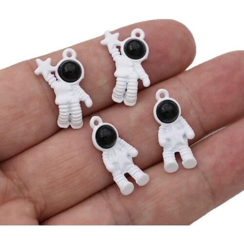 10Pcs Astronaut Charm Pendant for Jewelry Making Earrings Bracelet Necklace Accessories DIY Craft Findings