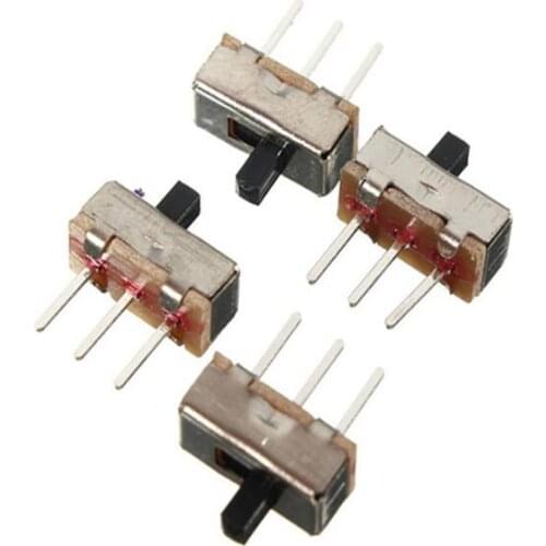 100PCS/LOT Toggle switch SS12D00G4 Horizontal handle length 4MM 3 foot 2 gear