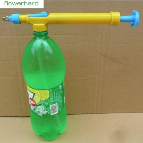 2pcs/lot Plastic Trolley Gun Sprayer Head Water Pressure New Hot Mini Juice Bottles Interface Watering Kits