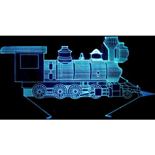 New Small Train 3d Light 7 Colorful Touch Remote 3d Lamp Gift Kids Led Night Light Usb Led Table Lamp