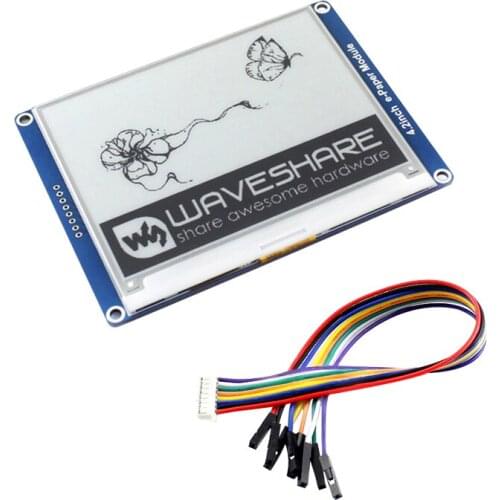 4.2 Inch e-Paper Module for Raspberry Pi 4B Black/White E-Ink Display with SPI Interface for Jetson Nano/Arduino/RPI 3B/Zero