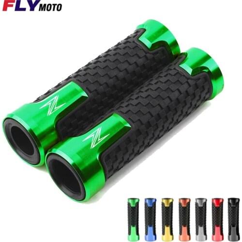 LOGO Z For Kawasaki Moto Z400 Z750 Z800 Z900 Z900RS Z1000 Z1000SX 22MM Motorcycle Accessories Handlebar Grips Handle Bar Grip