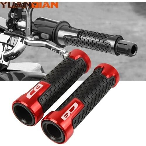 7/8"22mm cnc Aluminum Motorcycle Accessories Handle Bar Grip For Honda CB190 400 400F 599 600 600F 900F 919 1000 1100