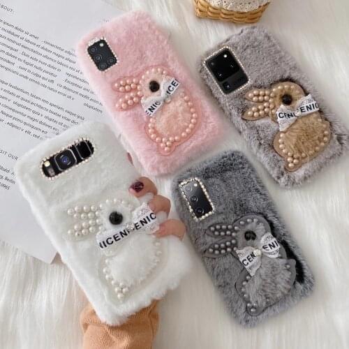 Phone Case For Samsung Galaxy A51 S20 FE S3 S4 S5 S6 S7 S8 S9 S10 5G S10E Note 4 5 8 9 10 Edge Lite Plus Pro Animal Plush Cover