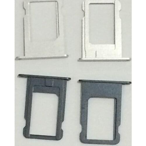 For iPhone 5 100Pcs/lot Original Sim Card Tray Slot Holder Black Silver Sim Card Adapters Replacement Parts
