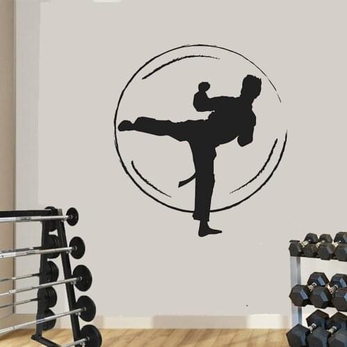 Jiu Jitsu Karate Fight Wall Sticker Martial Arts Wall Art Mural Home Bedroom Living Decor Vinyl Decal ph338